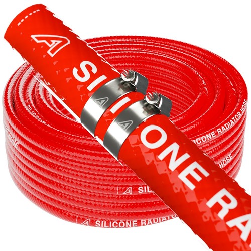 Red silicone radiator hose - red,