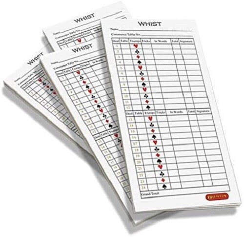 Brimtoy whist score pads - whist,