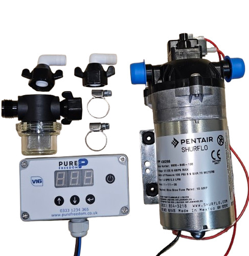 Water fed pole shurflo - water,