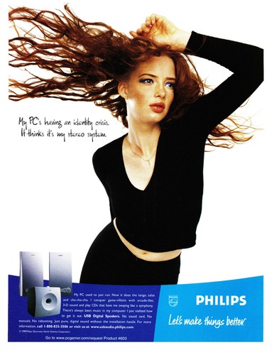 1998 philips vintage print - philips,