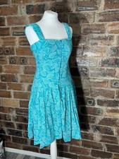 EMILY & FIN TURQUOISE S'LESS DRESS SIZE 10 VGC