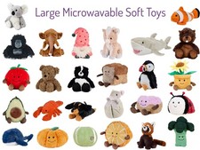 Large Microwavable Plush Soft Toy 13" Hot/Cold Lavender Scented 100+ Designs