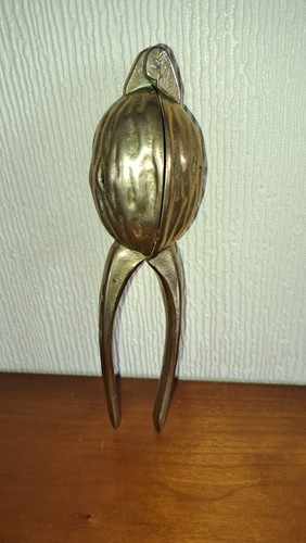 Vintage sold brass walnut - vintage, /nut