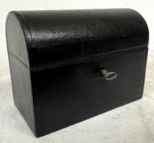 Antique Black Leather Travel