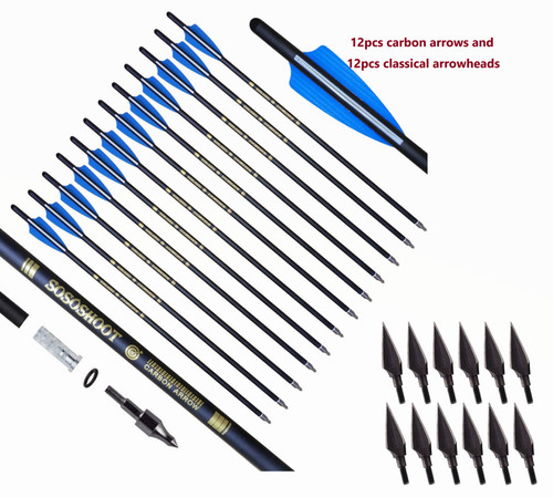 12pcs crossbow bolts - 12pcs, 20"