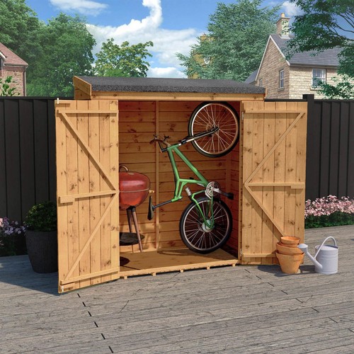 6x2 wooden garden shed - 6x2'6,