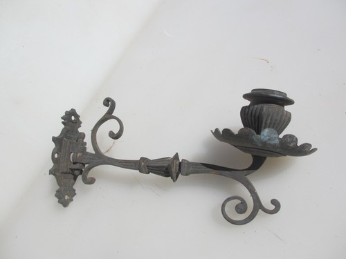 Antique brass piano candle - brass,