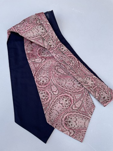 Silk cravat pink ecru - cravat,, &