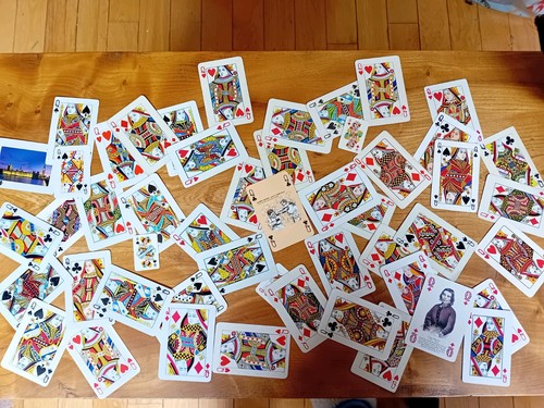 Vintage playing cards - 50,
