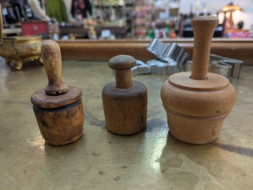 Lot antique wooden - wooden, butter