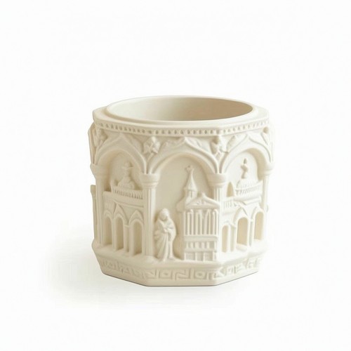 Embossed planter vintage - planter,