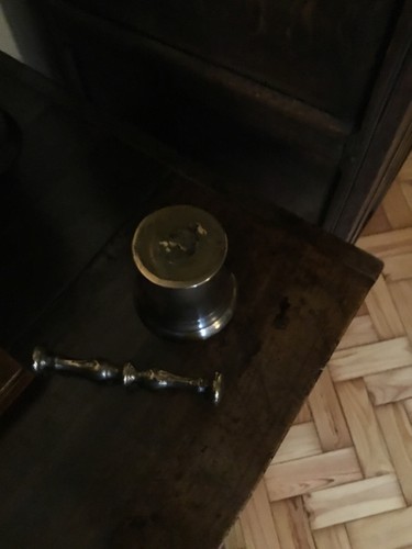 Brass pestle mortar 18th c - pestle,
