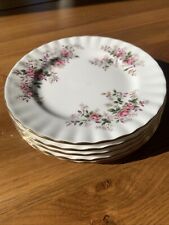 5 x Royal Albert Bone China Side Plates "Lavender Rose" 16 cm diameter 20B