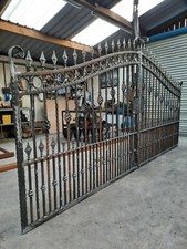 Wrought Iron Driveway Gates Estate Entrance Ornate Bespoke Made To Order
