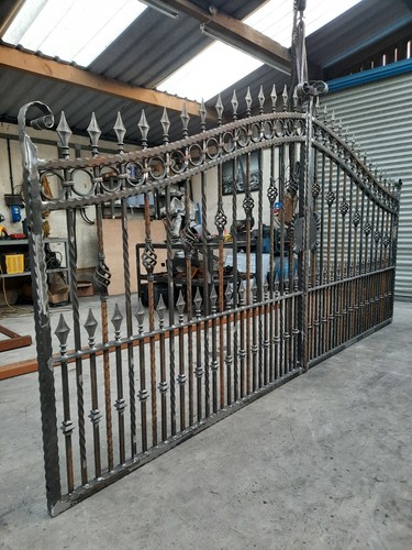 Wrought iron driveway - wrought, gates