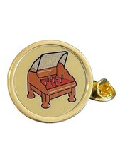 Table Skittles (C) Gold Plated Domed Lapel Pin Badge in Bag