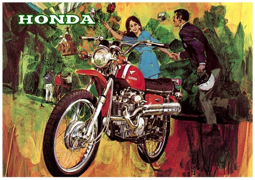 Honda poster cl175 1968 - cl175,