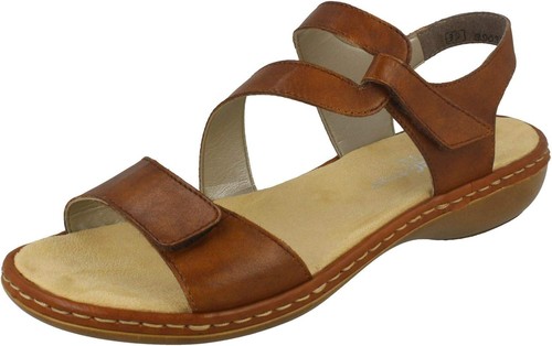 Rieker ladies leather sandals - leather,