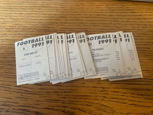 Panini football 1991 stickers - panini,