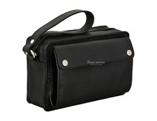 Mens Leather Bag Money Travelling Wrist Bag Mobile Cards Organizer Utility Pouch