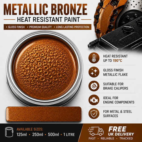 Metallic bronze heat resist - heat,