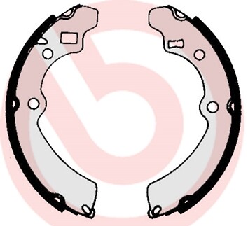 Brake shoe set brembo - brake, 512
