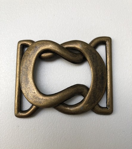 Belt buckle antique brass set - belt,