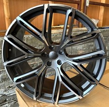 22" VW TOUAREG 2018-2025 GUNMETAL/POL 2025 RSQ8 Design 10j Alloy Wheels X4