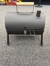 🔥 Portable Barrel-Style Charcoal BBQ Grill with Chimney Vent & Wooden Handle