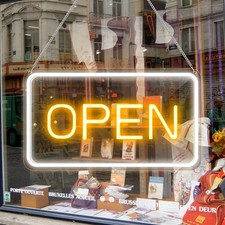 16"x 9" LED Neon Open Sign for