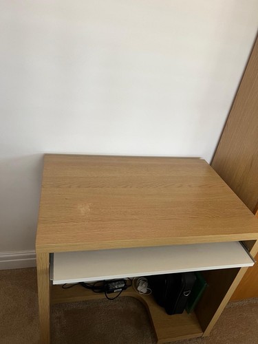 Ikea desk oak - ikea, with