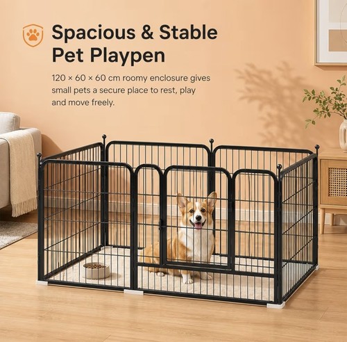 Metal dog playpen 120cm cm - dog,