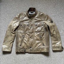 Mens Belstaff gangster Leather