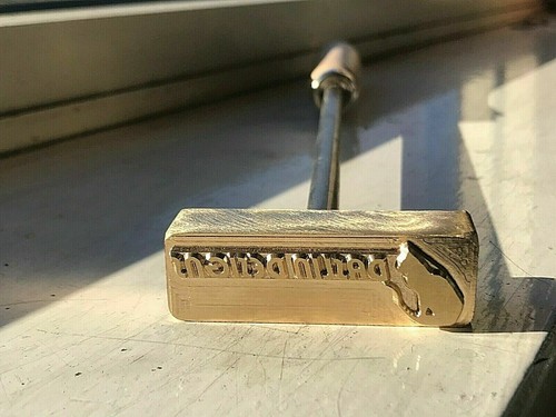 Branding iron wood leather - iron,