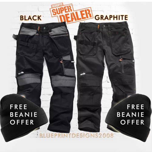 Scruffs work trousers trade - scruffs, 3d