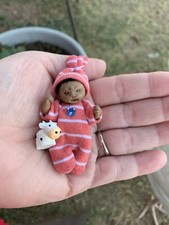 OOAK Full-Sculpt Polymer Clay Posable Dollhouse/Barbie Baby With Accessories