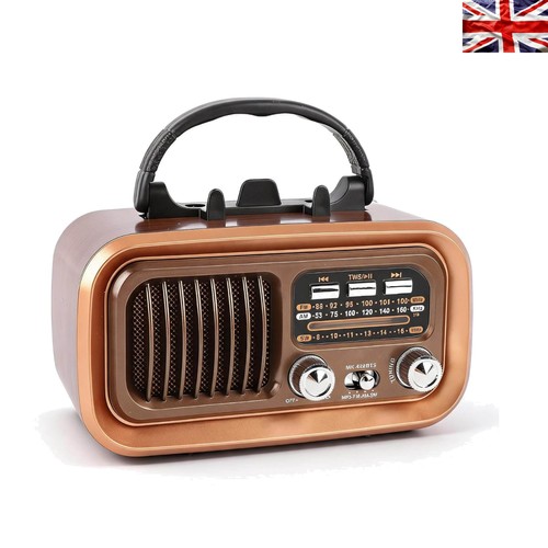 Portable retro radio with - portable,