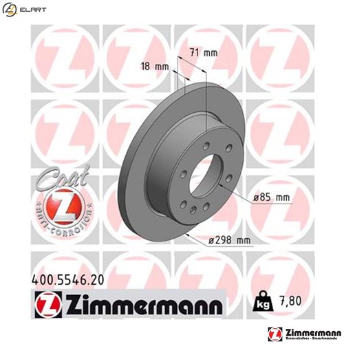 Brake disc 400 - 2x, for