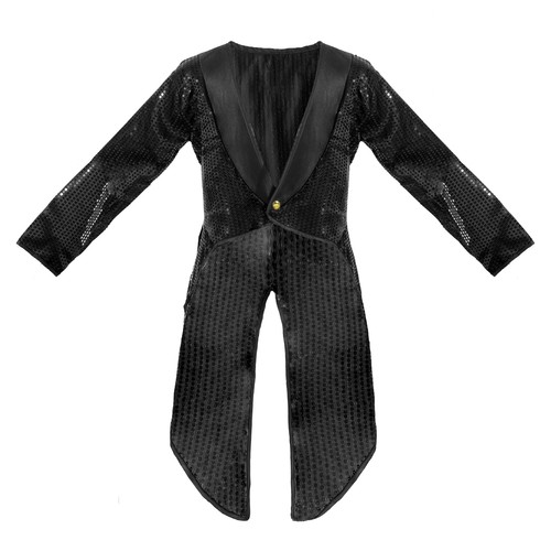 Black sequin tailcoat dance - sequin,
