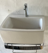 Bathroom wall basin SA02 by Galassia includes towel rail 07720400550