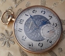 Extremely Rare Antique Vintage Deco 18K 18CT Gold LONGINES Pocket Watch Ca 1920