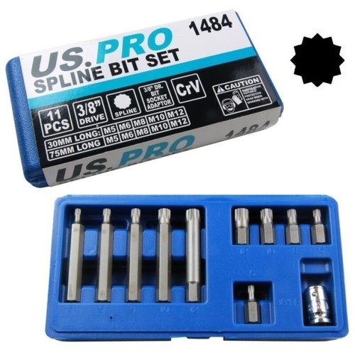 Pro spline bit socket set - us,