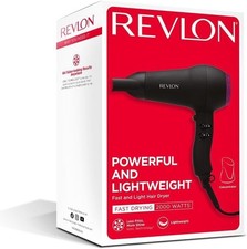 Revlon RVDR5823UK Powerful 2000W Compact And Lightweight Hair Dryer Black - New