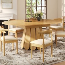 Round Extendable Dining Table