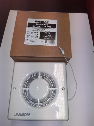 Manrose pullcord extractor - manrose, fan