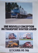 Large Scania Poster - Scania 141 & 146, French Language, Rare
