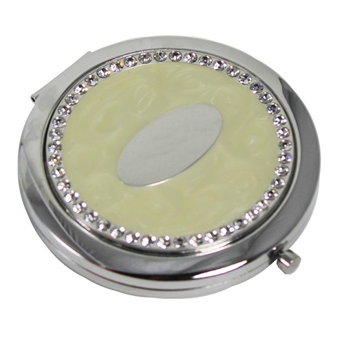 Diamanté compact mirror - diamanté, with