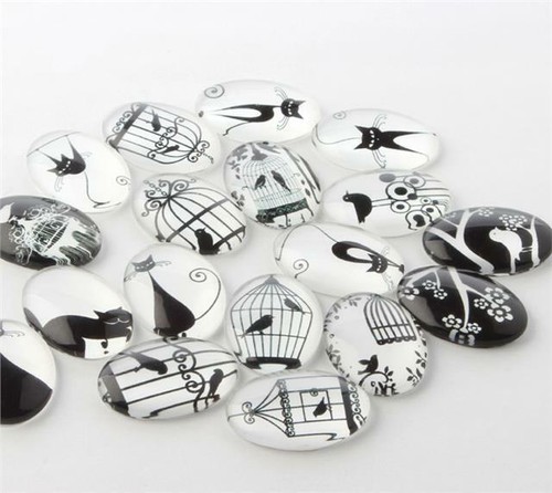 Oval black white - oval,