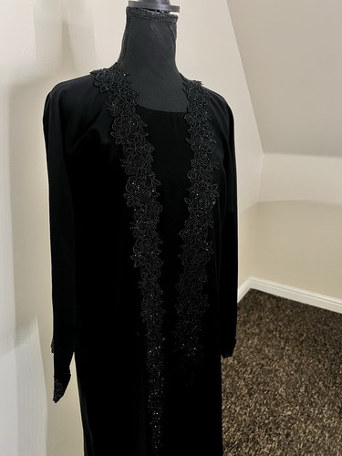 Black abaya imported from - black, 3