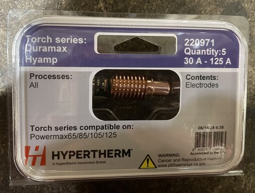 Hypertherm electrodes 220971 - hypertherm,